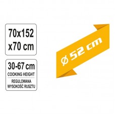 99524 LUND Gratar cu trepied si lant 52 cm..